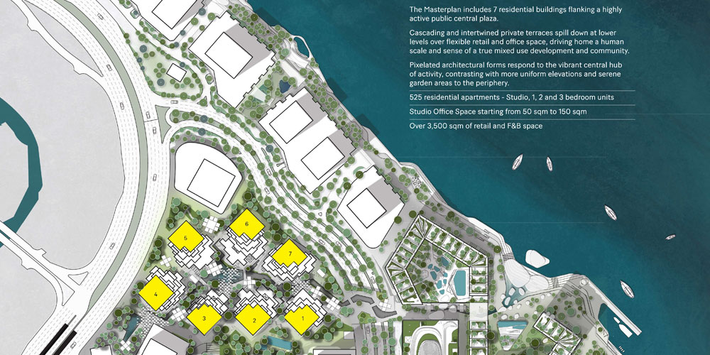 Pixel by Imkan Properties at Reem Island - Masterplan
